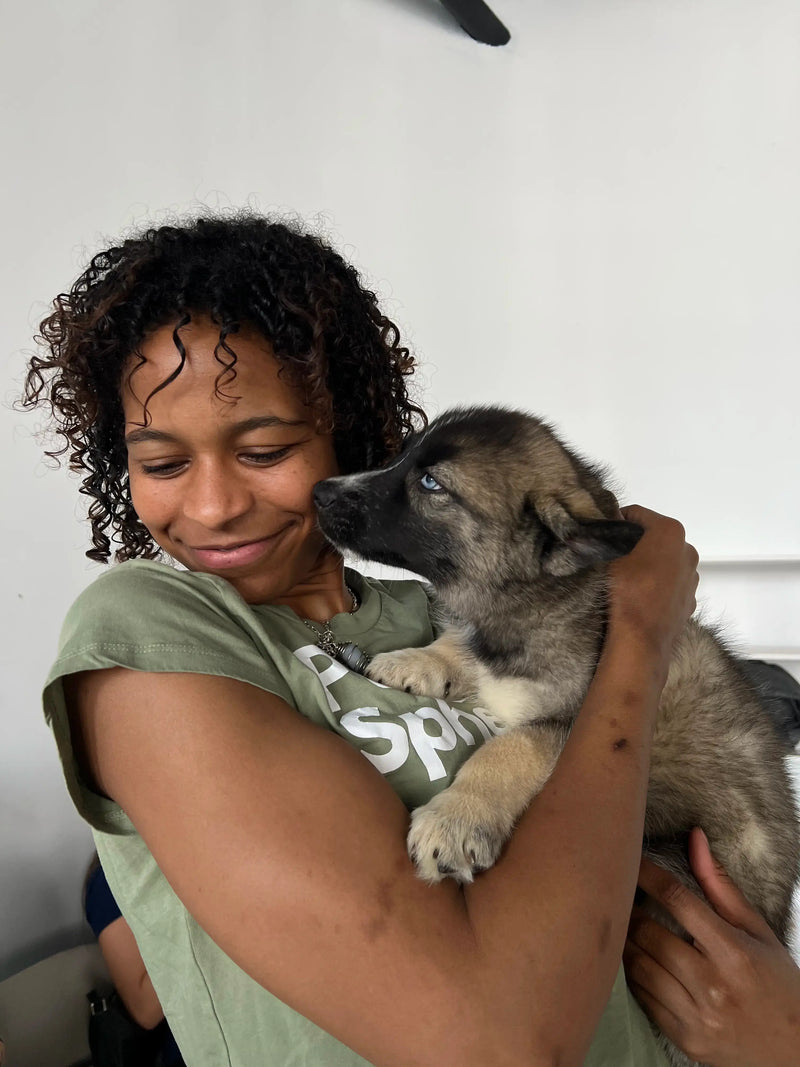 Puppy at Puppy Sphere wellness event